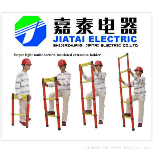 Super light FRP Insulated telescopic ladder